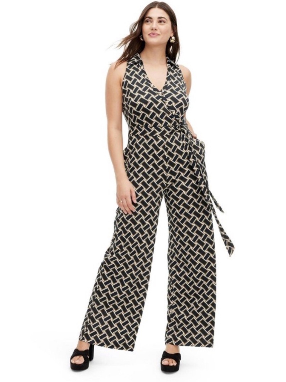 NWOT- DVF x Target Collection Sleeveless Wrap Jumpsuit